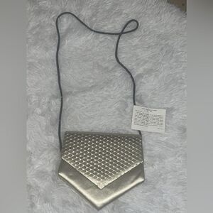 NWT Vintage Snakeskin and Leather Evening Bag by Jasmin